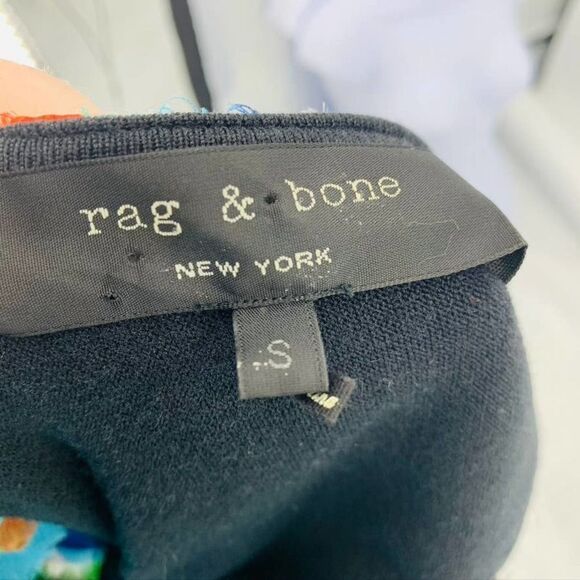 Rag & Bone Harley Frayed Silk Dress Sz‎ S - Picture 6 of 8